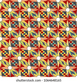 Abstract color seamless pattern for new background.