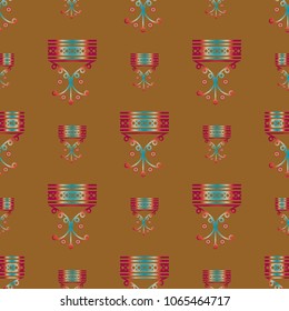 Abstract color seamless pattern for new background.