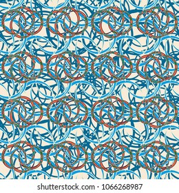 Abstract color seamless pattern for new background.