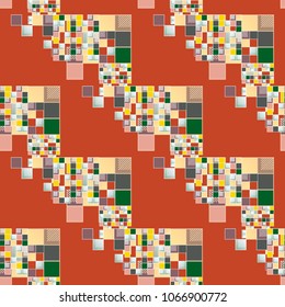 Abstract color seamless pattern for new background.