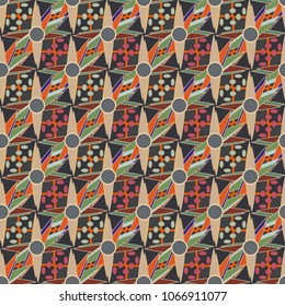 Abstract color seamless pattern for new background.