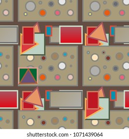 Abstract color seamless pattern for new background.