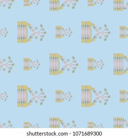 Abstract color seamless pattern for new background.