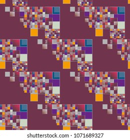 Abstract color seamless pattern for new background.