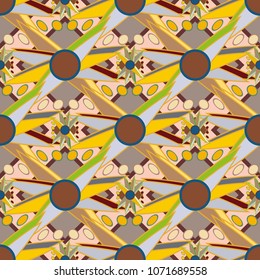 Abstract color seamless pattern for new background.