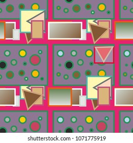 Abstract color seamless pattern for new background.