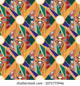 Abstract color seamless pattern for new background.