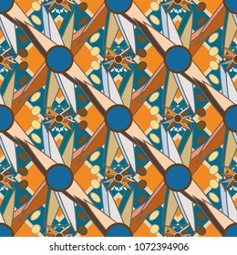 Abstract color seamless pattern for new background.
