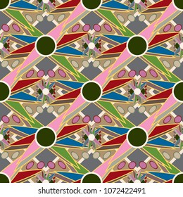 Abstract color seamless pattern for new background.