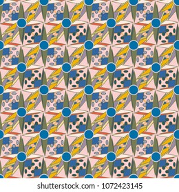 Abstract color seamless pattern for new background.