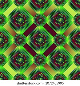 Abstract color seamless pattern for new background.
