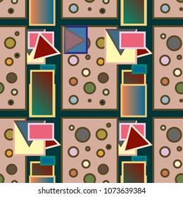 Abstract color seamless pattern for new background.