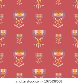 Abstract color seamless pattern for new background.