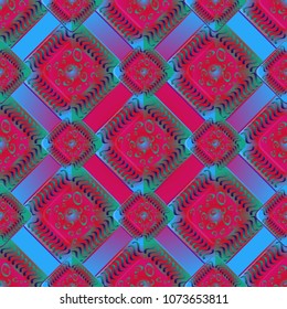 Abstract color seamless pattern for new background.