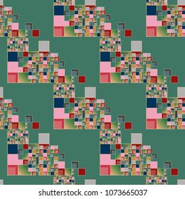 Abstract color seamless pattern for new background.