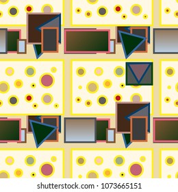 Abstract color seamless pattern for new background.