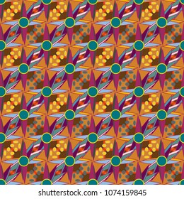 Abstract color seamless pattern for new background.