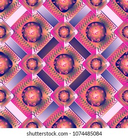 Abstract color seamless pattern for new background.
