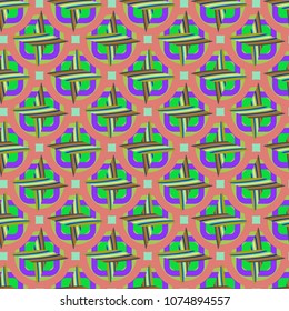 Abstract color seamless pattern for new background.