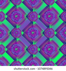 Abstract color seamless pattern for new background.