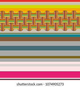 Abstract color seamless pattern for new background.
