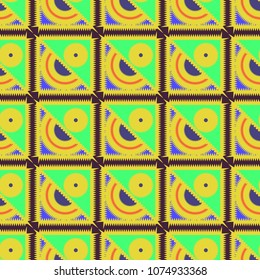 Abstract color seamless pattern for new background.