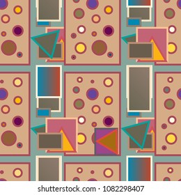 Abstract color seamless pattern for new background.