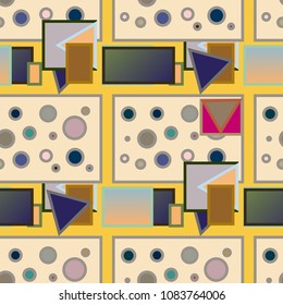Abstract color seamless pattern for new background.