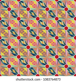 Abstract color seamless pattern for new background.