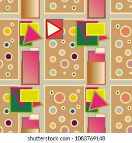 Abstract color seamless pattern for new background.