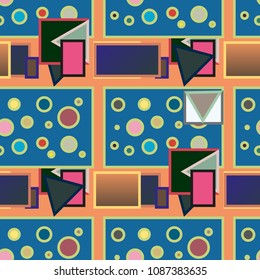 Abstract color seamless pattern for new background.