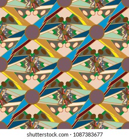 Abstract color seamless pattern for new background.