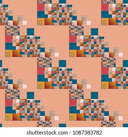 Abstract color seamless pattern for new background.