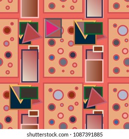 Abstract color seamless pattern for new background.