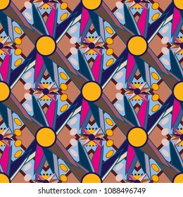 Abstract color seamless pattern for new background.