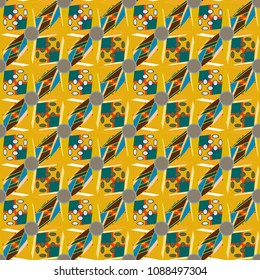 Abstract color seamless pattern for new background.