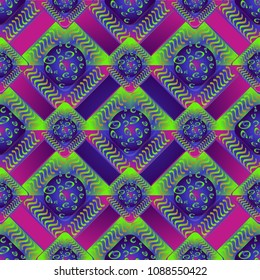 Abstract color seamless pattern for new background.