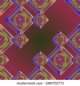 Abstract color seamless pattern for new background.