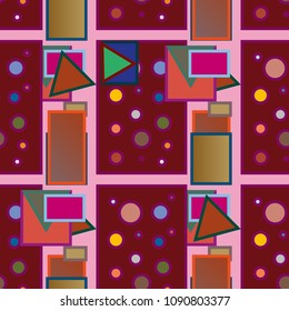 Abstract color seamless pattern for new background.