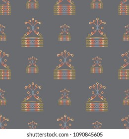 Abstract color seamless pattern for new background.