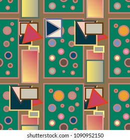 Abstract color seamless pattern for new background.