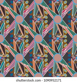 Abstract color seamless pattern for new background.
