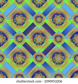 Abstract color seamless pattern for new background.