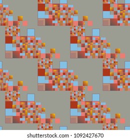 Abstract color seamless pattern for new background.
