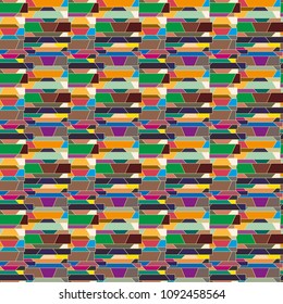Abstract color seamless pattern for new background.