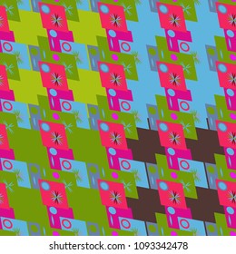 Abstract color seamless pattern for new background.