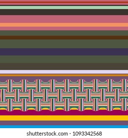 Abstract color seamless pattern for new background.