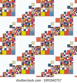 Abstract color seamless pattern for new background.