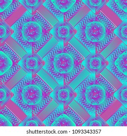 Abstract color seamless pattern for new background.