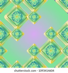 Abstract color seamless pattern for new background.